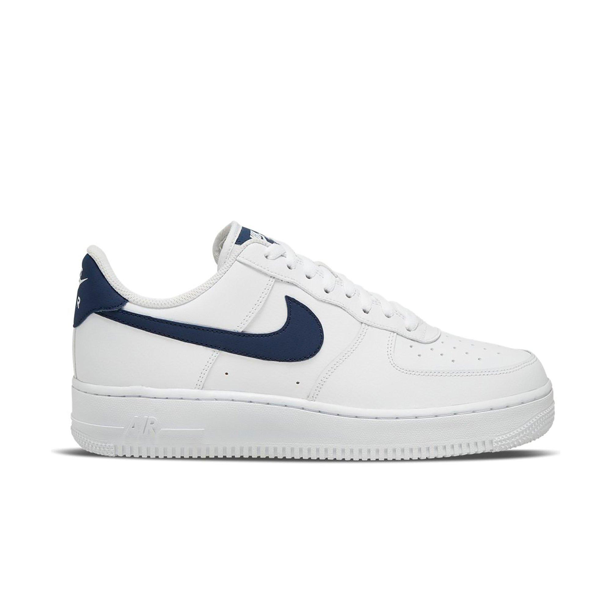 nike white and navy shoes